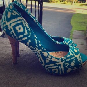 Blue heels